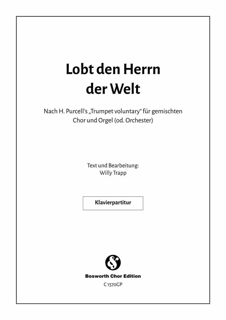 Lobt den Herrn der Welt